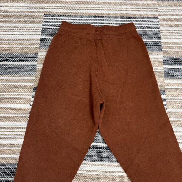 Varley True Knit Kent Lounge Pant Cuffed Hem Tosh Sweatpants Brown 27.5 Size S - Picture 4 of 16